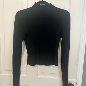 American Eagle Outfitters Black Long Sleeve Top